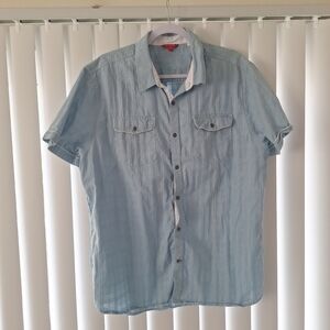 Guess Los Angeles Blue Button Front Shirt